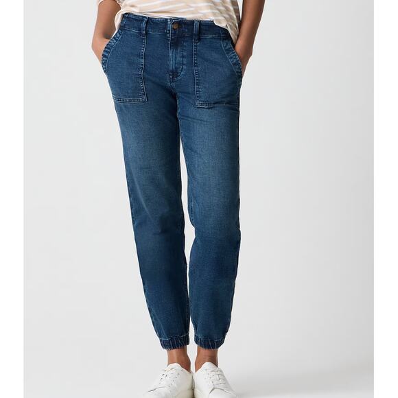 J Crew Women’s 26 Jeans Utility Jogger Signature Stretch Denim High Rise - Picture 1 of 12